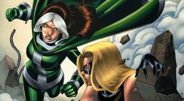 Rogue had a fight with Captain Marvel which resulted in the former absorbing the latter's powers.
