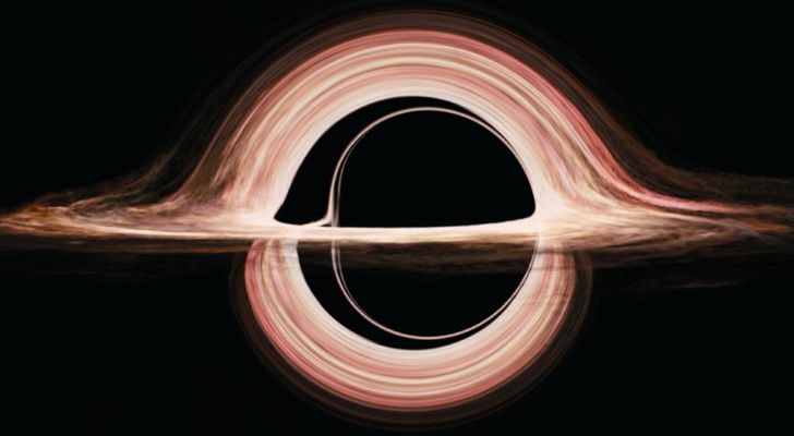 The black hole from the movie Interstellar.
