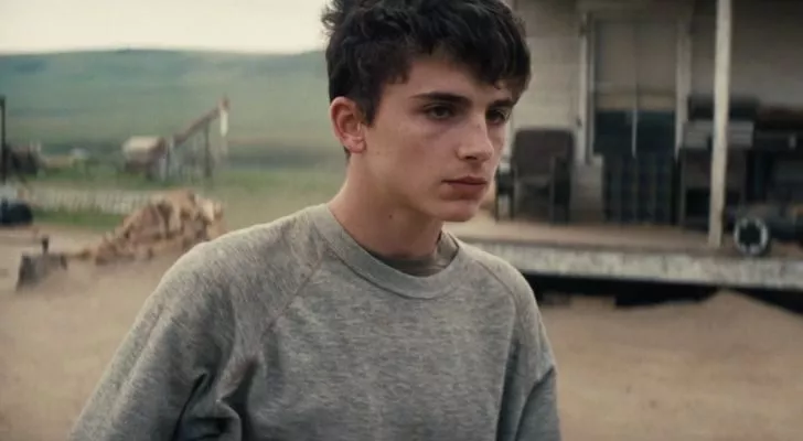 Actor Timothée Chalamet in the movie Interstellar.