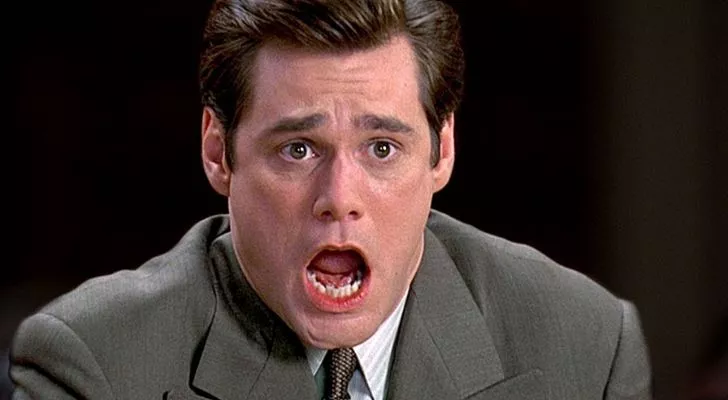 Jim Carrey looking surprised