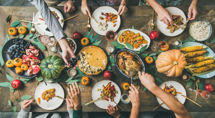 Many foods traditionally eaten on Thanksgiving
