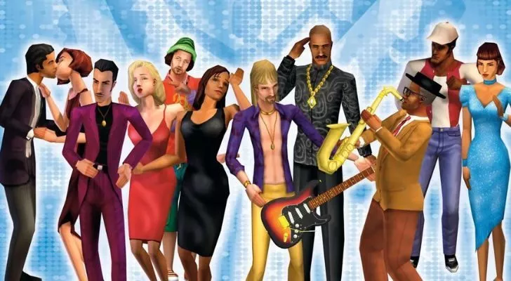 Lots of characters from The Sims