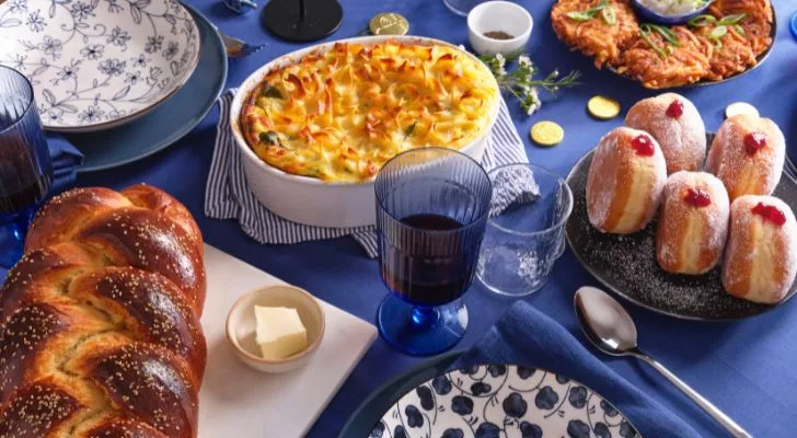 Traditional food eaten during Hanukkah