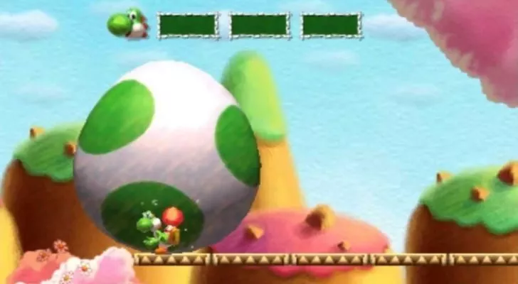 A giant Yoshi Eggdozer ready to cause some serious damage