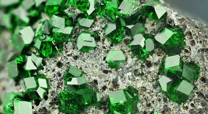 Green garnets