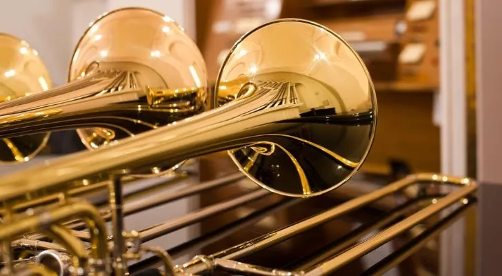 The name trombone comes from the Italian language
