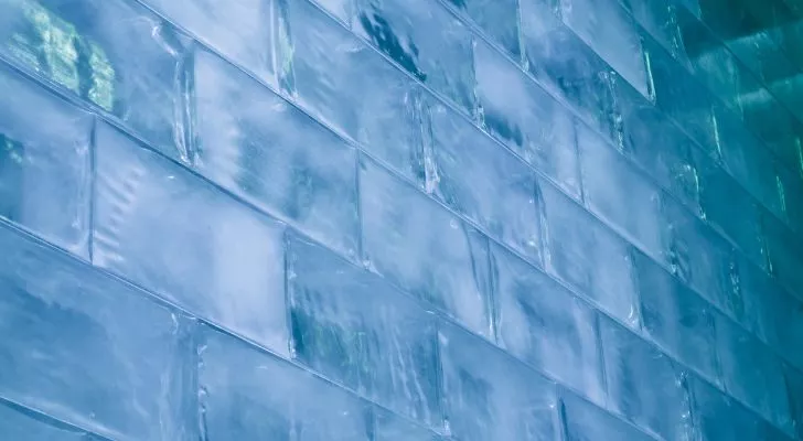 A wall of ice