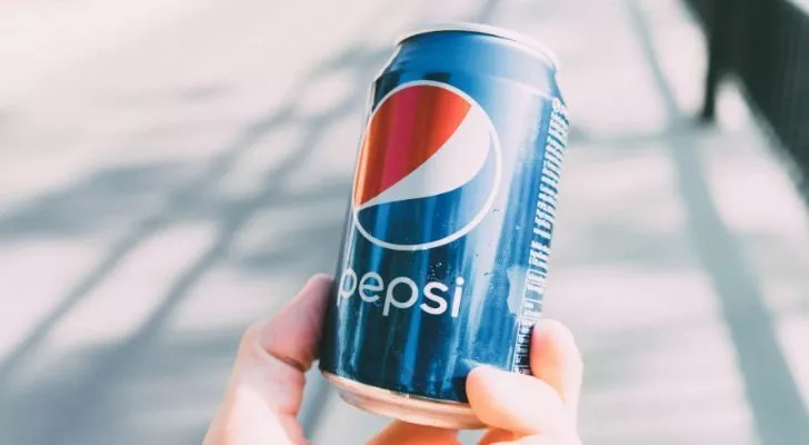 A can of Pepsi