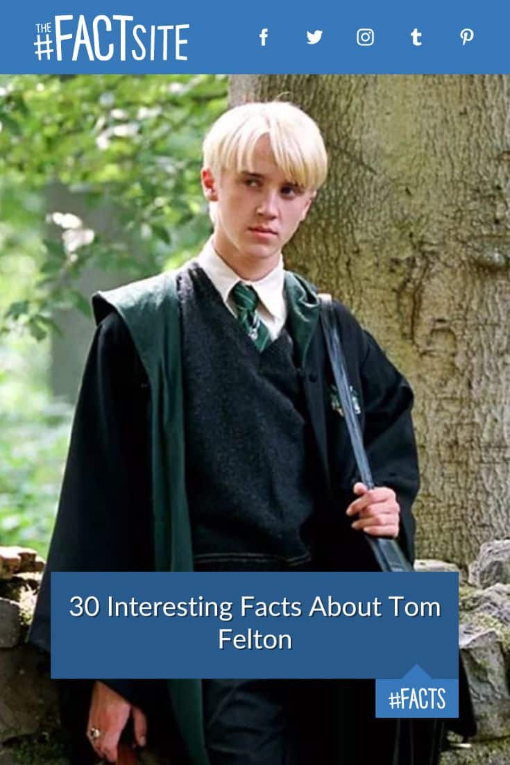 30 Interesting Facts About Tom Felton - The Fact Site