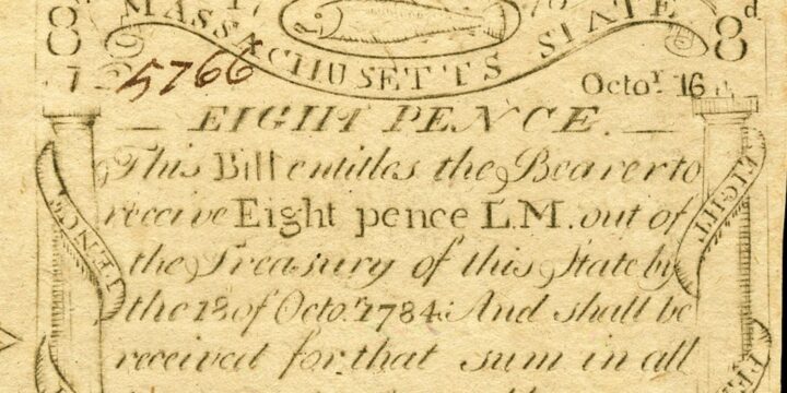OTD in 1690: The first paper money was issued in America in the Colony of Massachusetts.