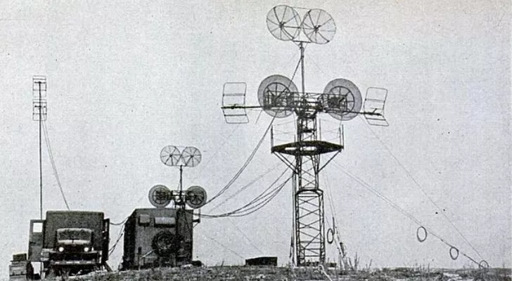 A microwave radar tower from 1945