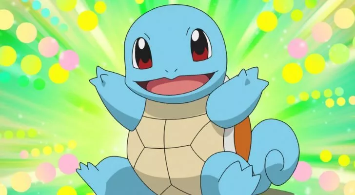 A happy-looking Squirtle with its arms wide