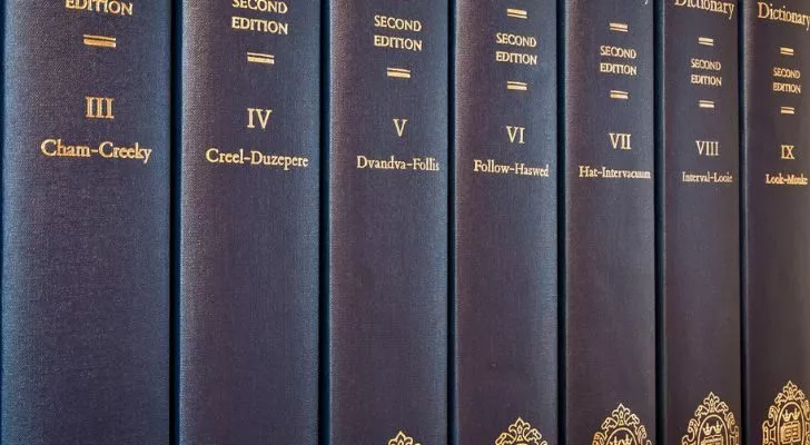 A collection of Oxford English Dictionaries