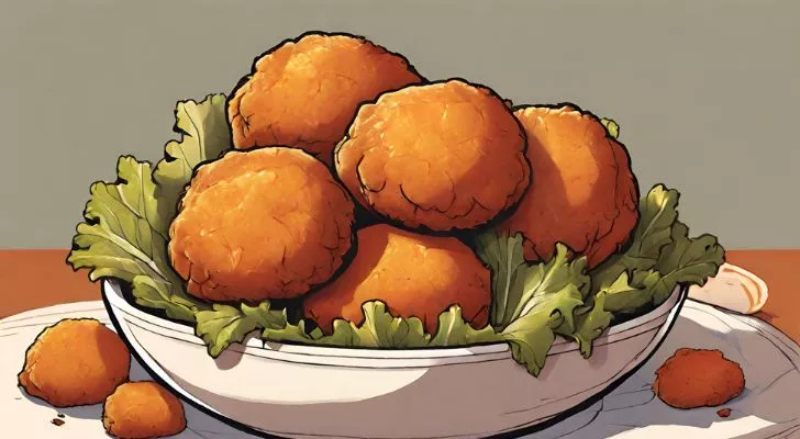 Deep-fried turkey balls