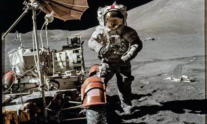 OTD in 1972: The third and last moonwalk of the Apollo 17 mission began.