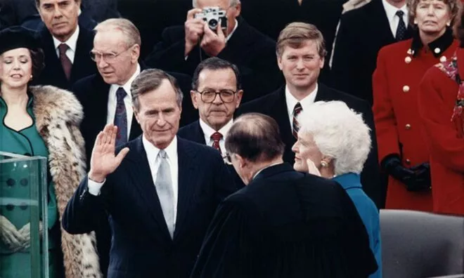 OTD in 1988: George H. W. Bush was elected as the 41st President of the United States of America.