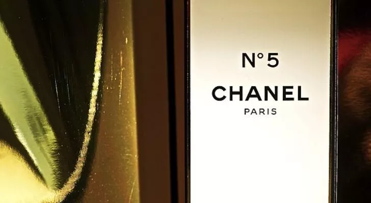 A bottle of Chanel No. 5 perfume