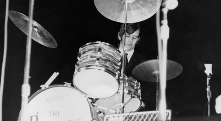 Ringo Starr playing the drums