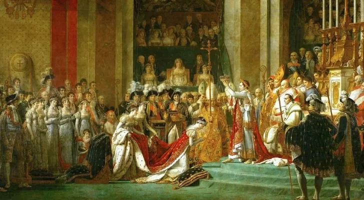 The coronation of Emperor Napoleon and Empress Josephine