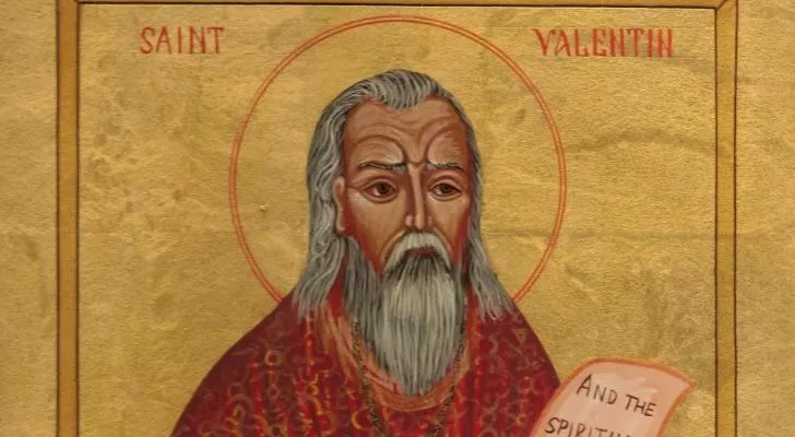 A painting of Saint Valentine