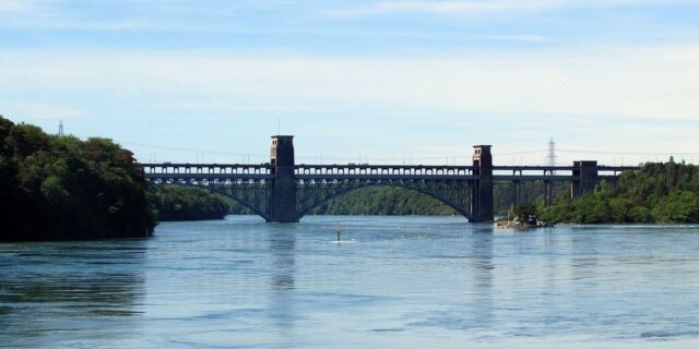 OTD in 1970: A fire broke out in the Britannia Bridge in North Wales.