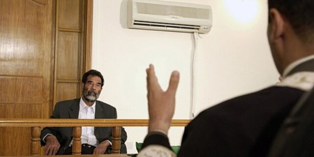 OTD in 2005: Iraqi President Saddam Hussein was tried for his crimes against humanity.