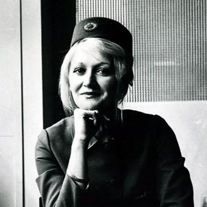 Vesna Vulović, dressed in a flight attendant uniform