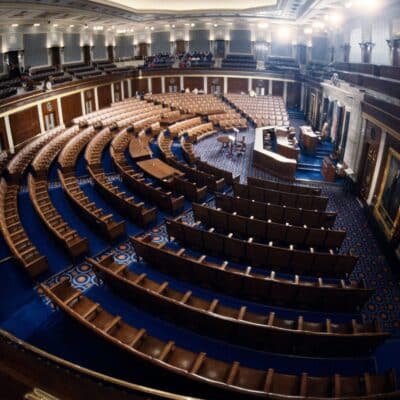 The interior of the House of Representatives chamber