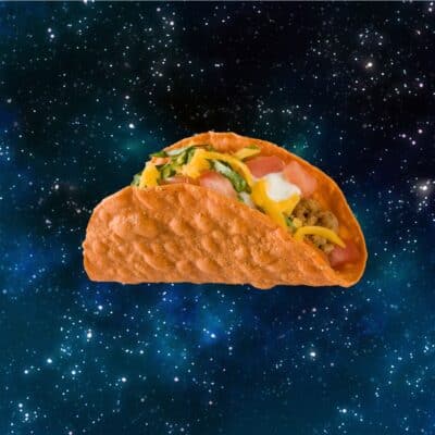 A taco in space