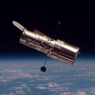 The Hubble Space Telescope orbiting Earth