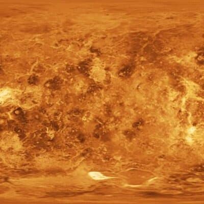 Detailed orange map of Venus' hot, greenhouse-effect-covered surface