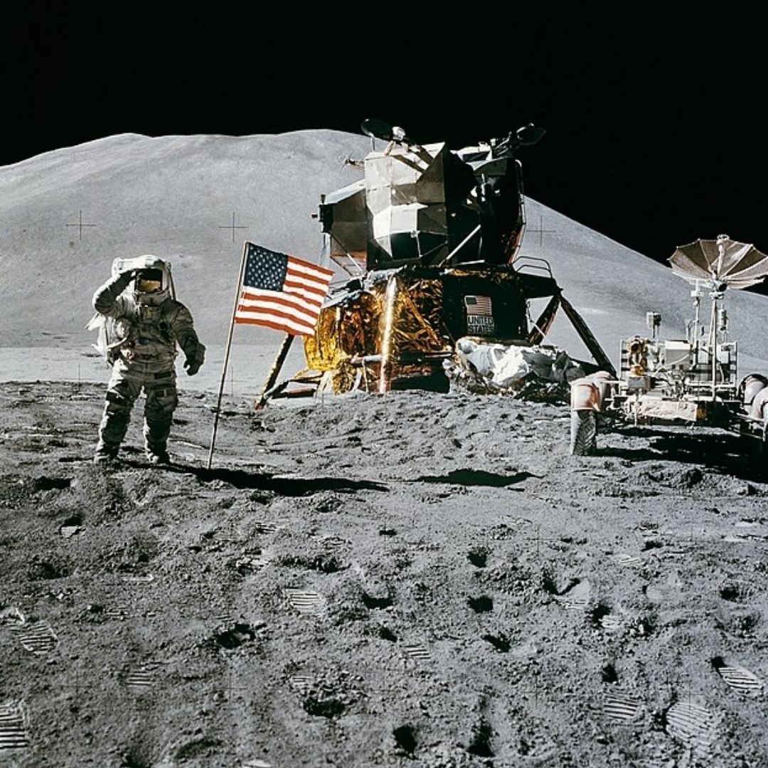 The U.S. flags placed on the Moon by NASA have likely all been bleached white by years of solar radiation.