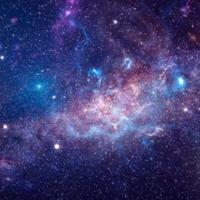 Colorful view of countless stars and cosmic clouds in deep space