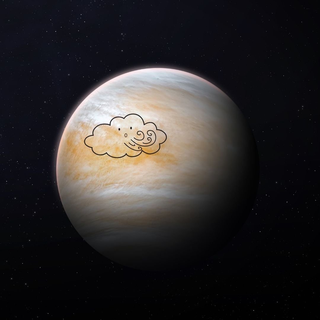 The wind on Venus can often reach speeds as high as 450 mph (724 km/h).