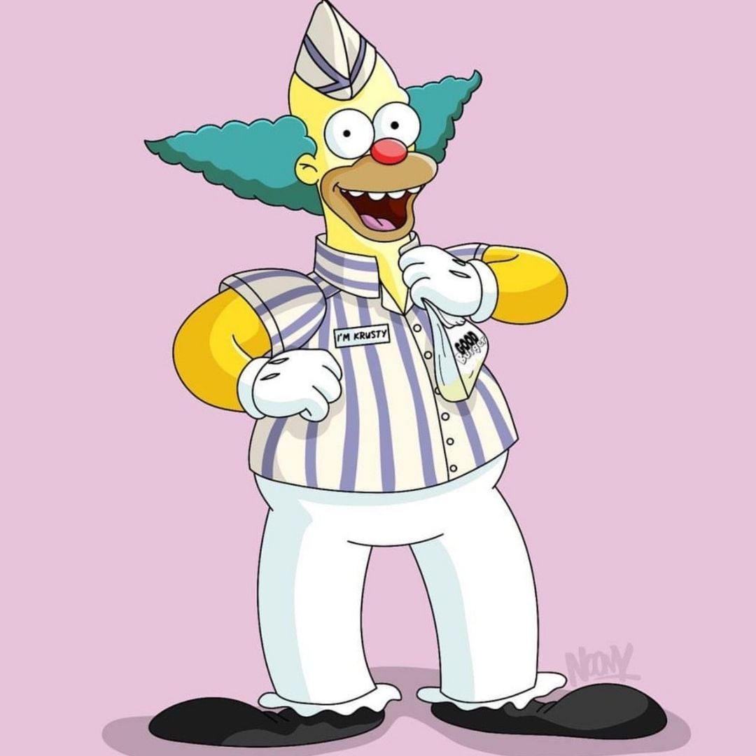 The Simpsons creator Matt Groening originally planned for Krusty the Clown to be Homer Simpson in disguise, which is why Krusty looks so similar to Homer.