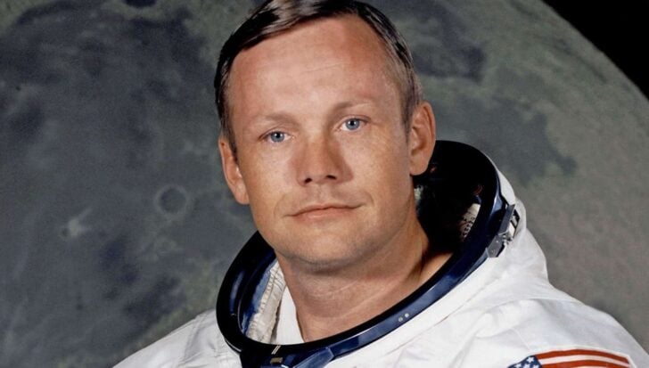 Neil Armstrong in an astronaut suit