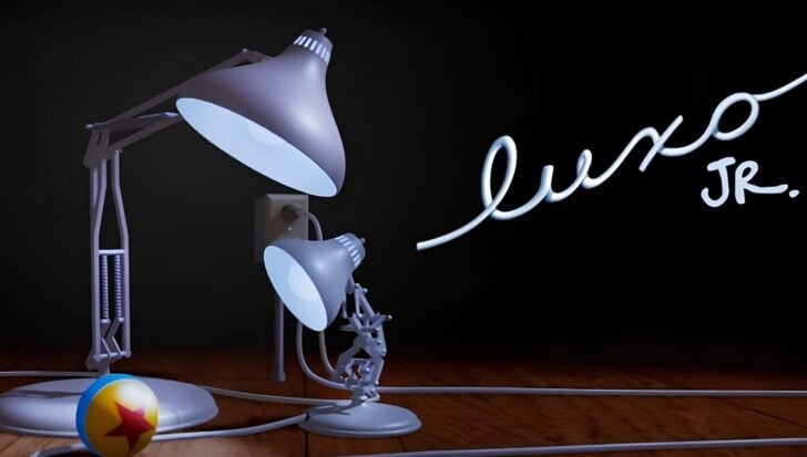 Luxo Jr, Luxo Sr, and the Pixar Ball.
